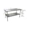 Bk Resources Work Table 16/304 Stainless Steel With Stainless Steel Shelf 60"Wx24"D CVT-6024 - alternate 7